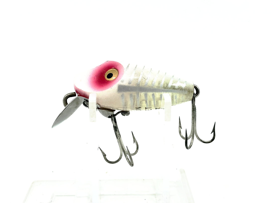 Heddon Midgit Digit River Runt Spook 9020, XRW White Shore Minnow Color