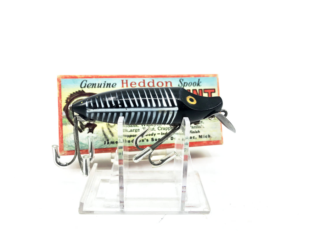 Heddon Floating River Runt 9400, XBW Black Shore Minnow Color with Box/Catalog