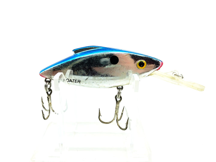 Bill Lewis Floating Rat-L-Trap With A Lip, #25B Chrome/Blue Back Color