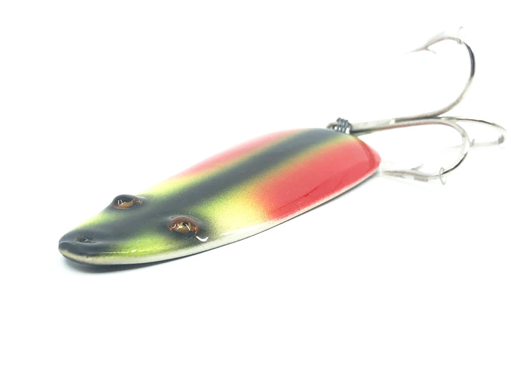 Musky Dan (XXX Lures) Glass Eye Spoon, Parrot Color w/COA