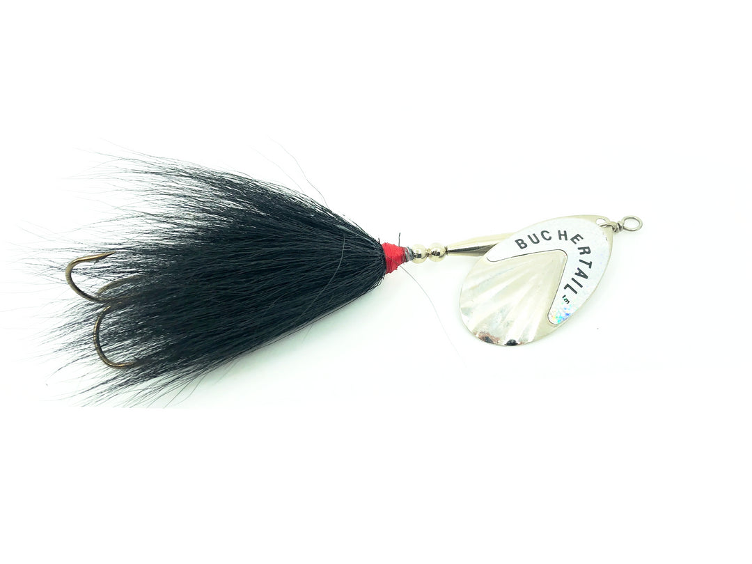 Buchertail 700 Series Spinner, Silver Blade/Black Tail Color