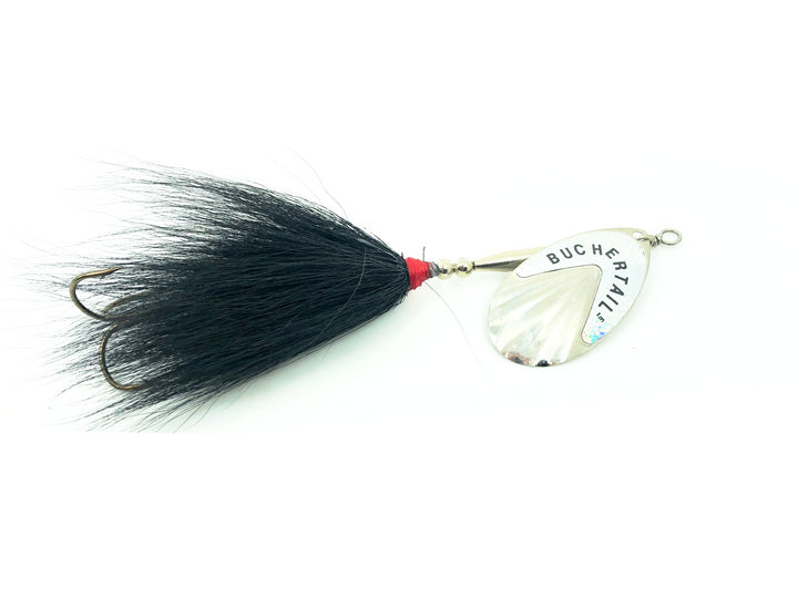 Buchertail 700 Series Spinner, Silver Blade/Black Tail Color