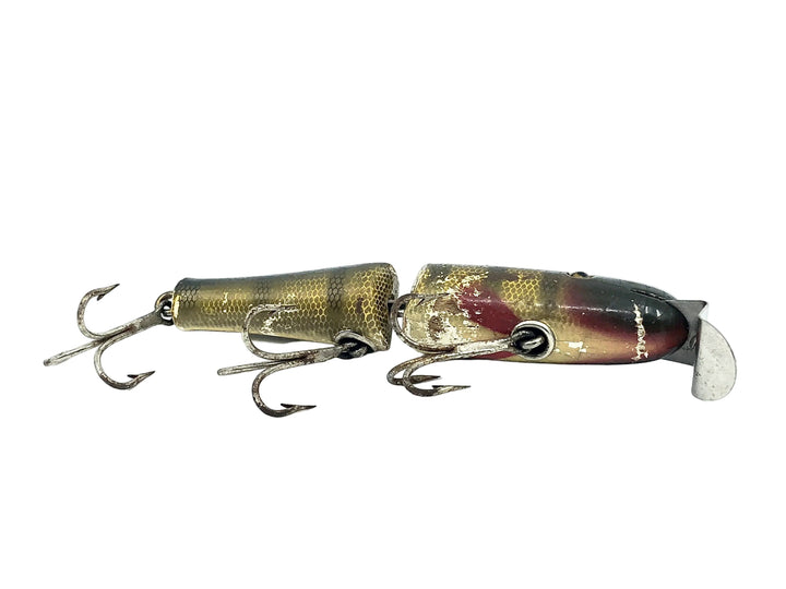 Creek Chub 2600 Jointed Pikie Minnow, Perch Scale Color 2601 Glass Eyes