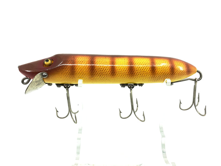 Repainted Heddon Musky Vamp 7550, 9R Brown Natural Scale Color