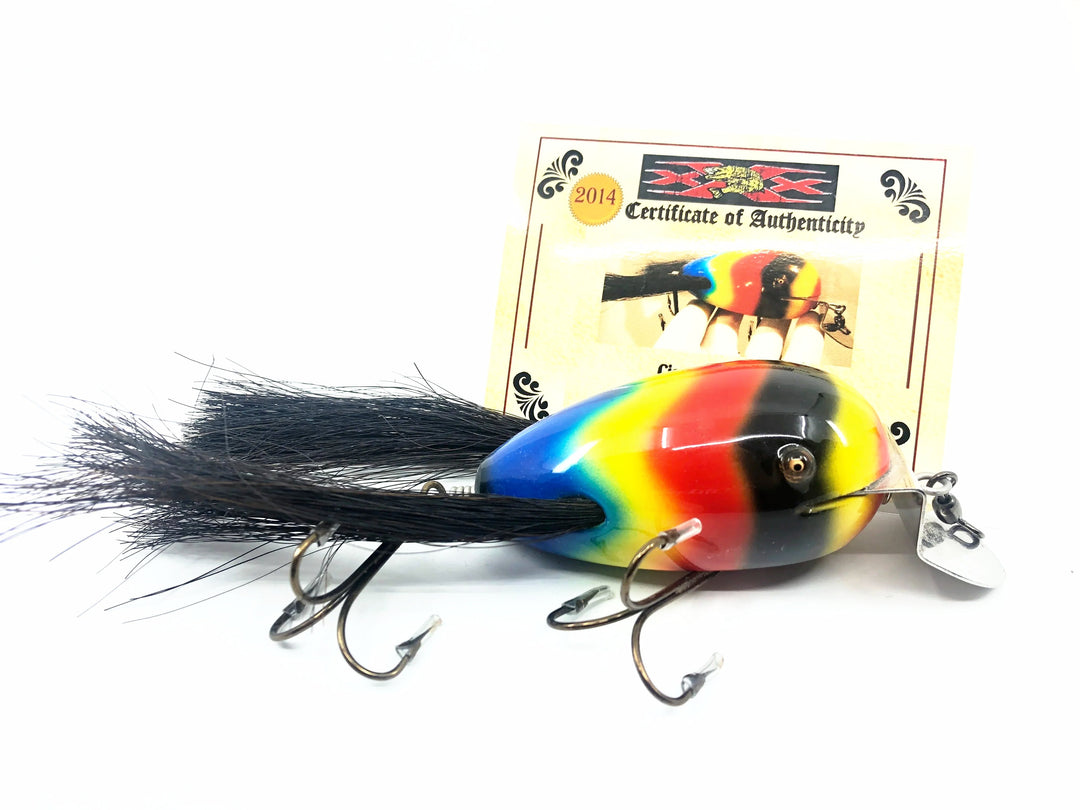 Musky Dan (XXX Lures) Giant Dingbat, Tie Dye Color w/COA