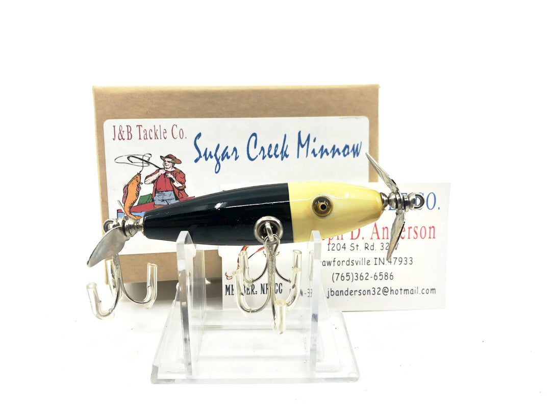 Sugar Creek Minnow 3-hook, White/Black Head Color w/Box