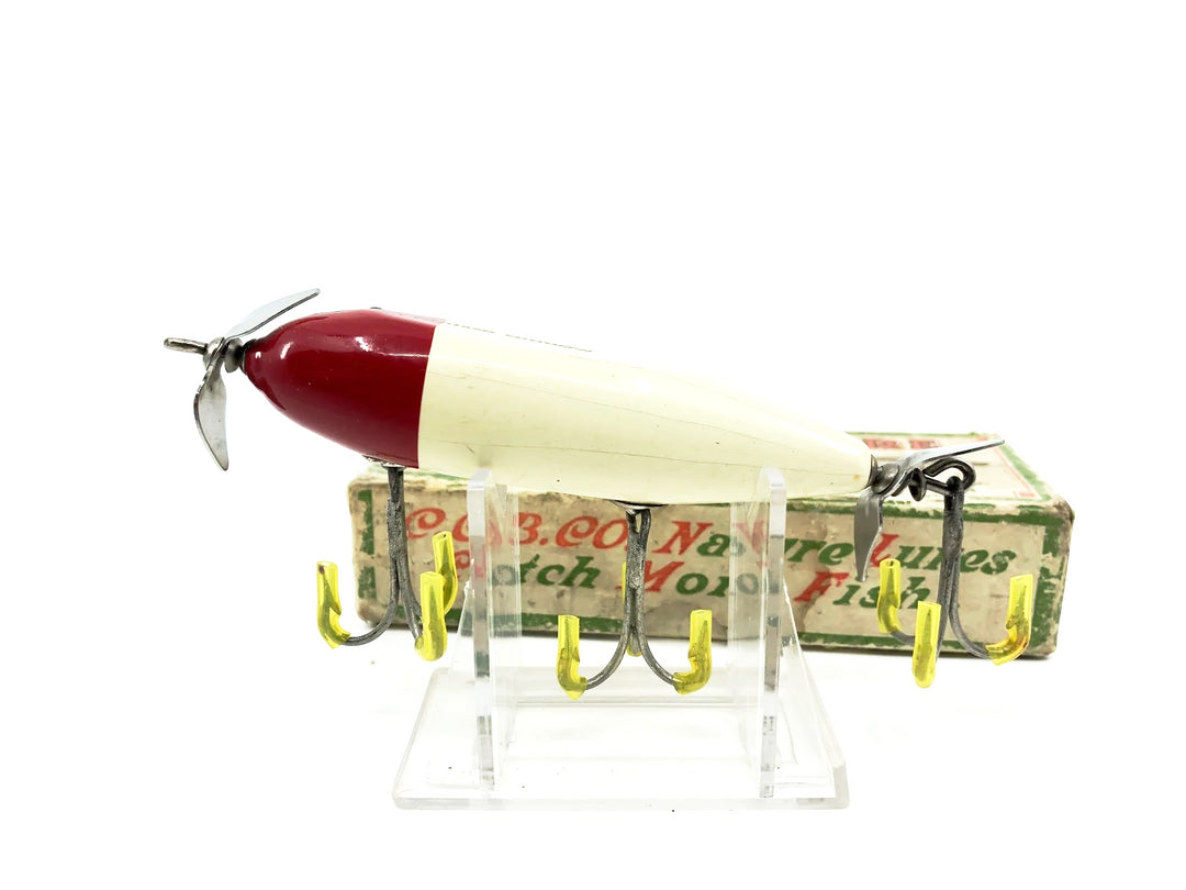 Creek Chub Injured Minnow 1500 White and Red 1502 Color with Box