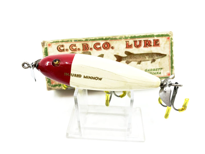 Creek Chub Injured Minnow 1500 White and Red 1502 Color with Box
