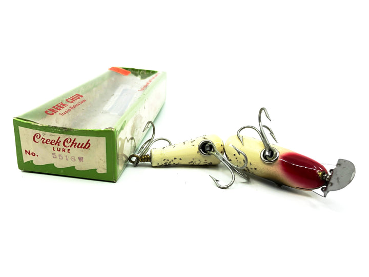 Creek Chub Jointed Snook Pikie 5500, Sliver Flash Color 5518W with Box