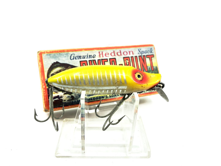 Heddon Midget River Runt Spook Sinker 9110-XRY, Yellow Shore Minnow Color with Box