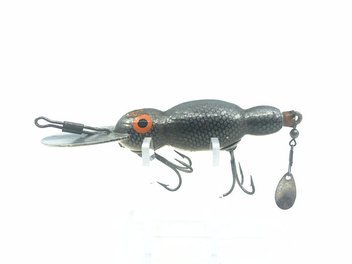 Bomber Wooden Waterdog 1500 Series, #56 Black Mullet Color