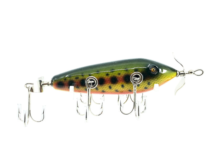 Musky Dan (XXX Lures) 5 Hook Minnow (150), Rainbow or Brook Trout w/COA