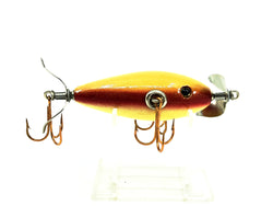 Contemporary 3 Hook Minnow, Yellow Crackleback/Red Line/White Color
