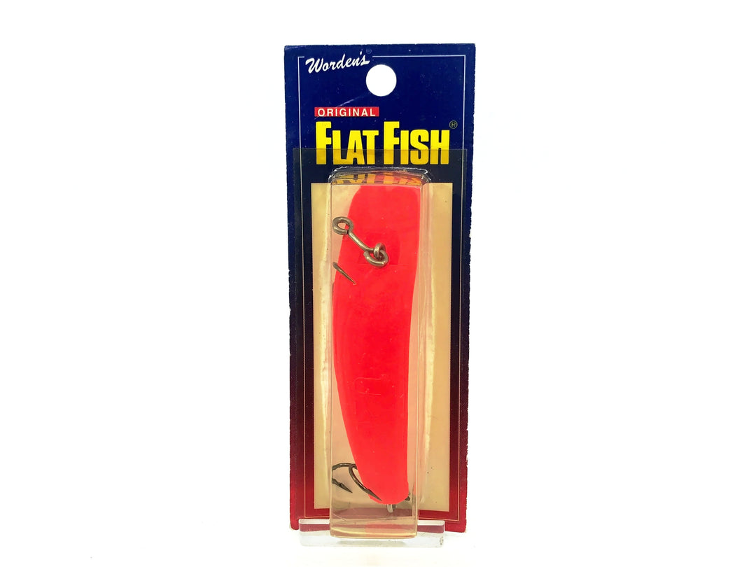 Helin Flatfish U20, RFL Red Fluorescent Color on Card