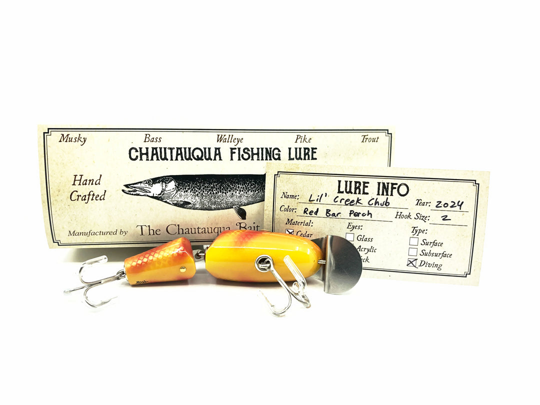 Chautauqua Lil' Creek Chub, Red Bar Perch Color