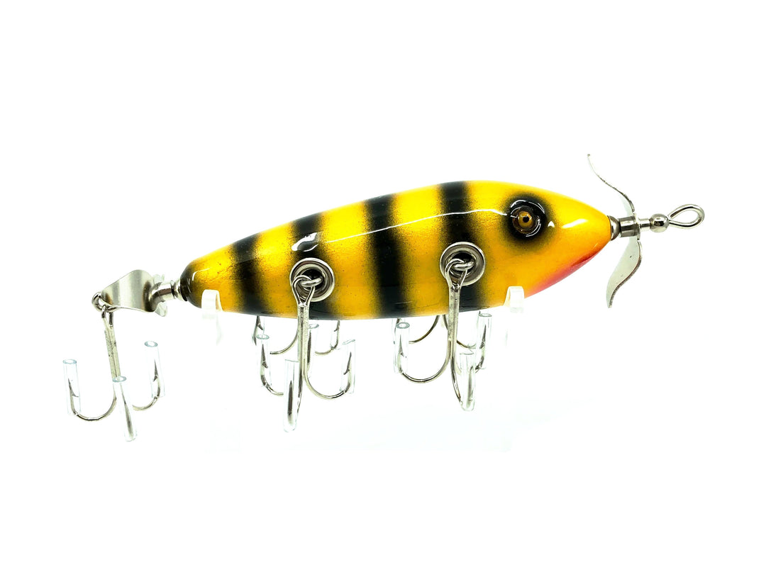Musky Dan (XXX Lures) 5 Hook Minnow, Tiger Stripe Color