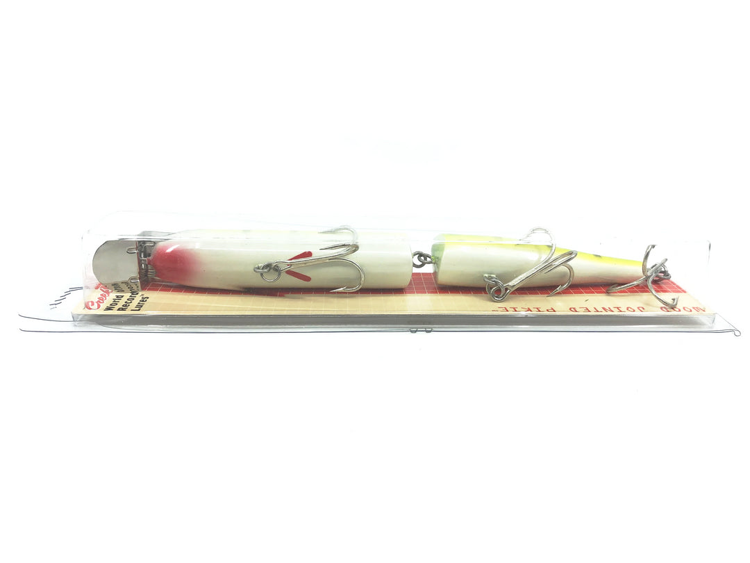 Creek Chub Wooden Giant Jointed Pikie 800, PE Perch Color, New on Card Old Stock