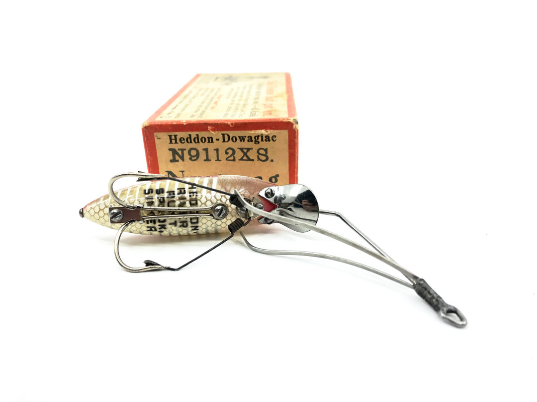 Heddon River Runt No-Snag N9112XS, White Shore Minnow Color with Brush Box