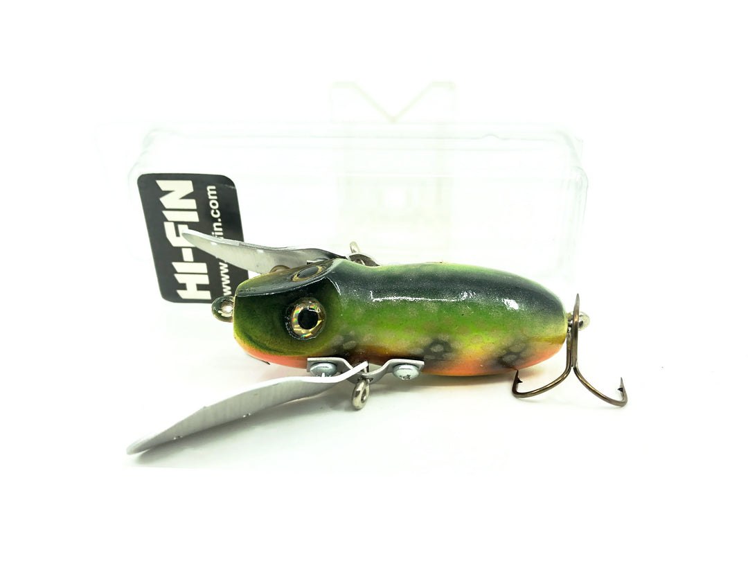 Hi-Fin Bass Creeper Lure, Perch Color in Box