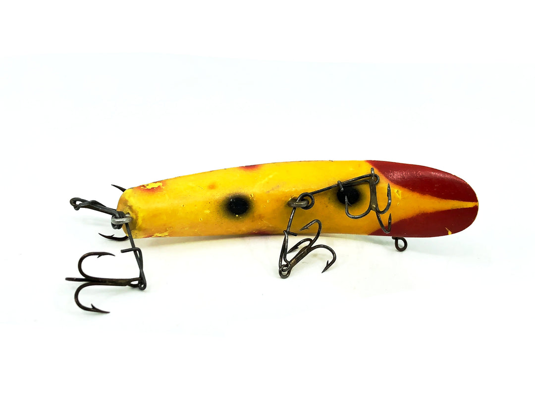 Helin Vintage Flatfish U20, YB Yellow Black Stripe/Red Tip Color