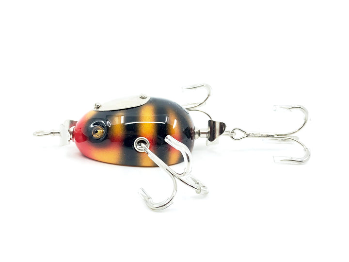 Musky Dan (XXX Lures) Kent Frog, Yellow/Red/Black Ribs Color