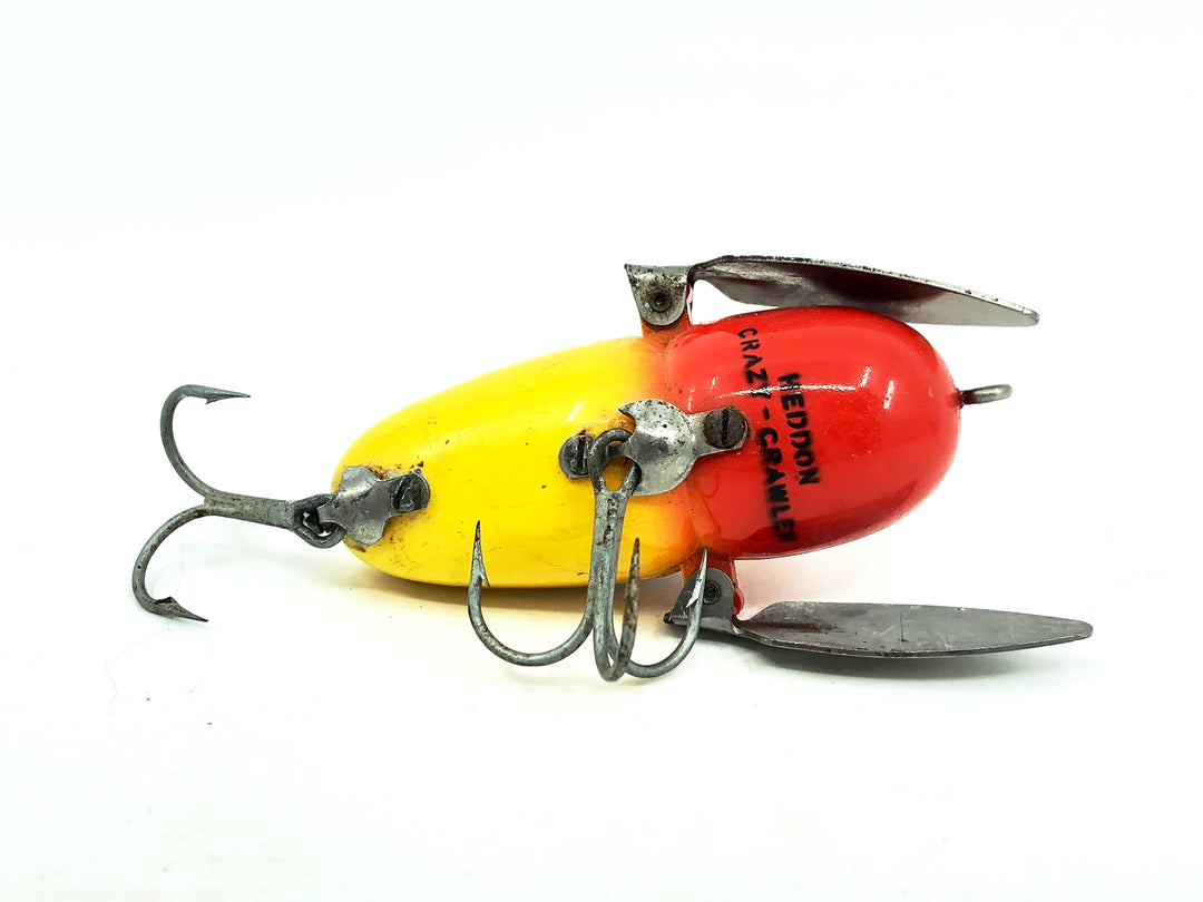 Heddon Crazy Crawler, Yellow/Red Head Color
