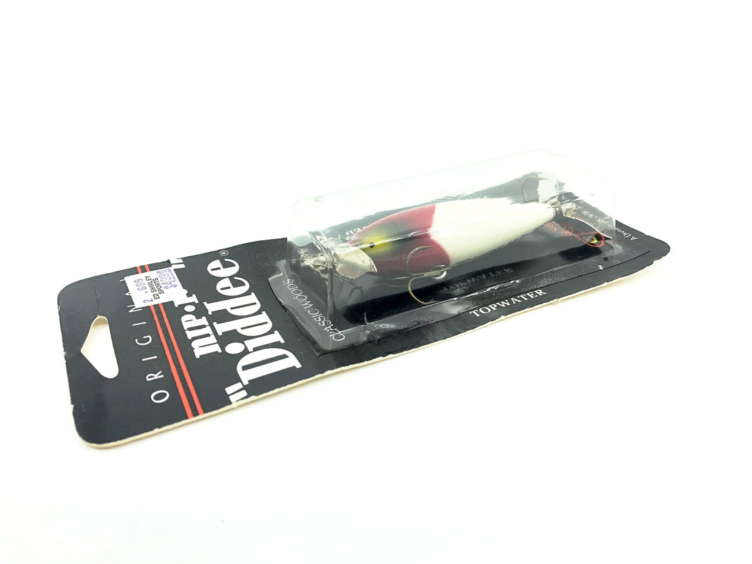 Luhr-Jensen South Bend NIP-I-DIDDEE, #06 White/Red Head Color on Card