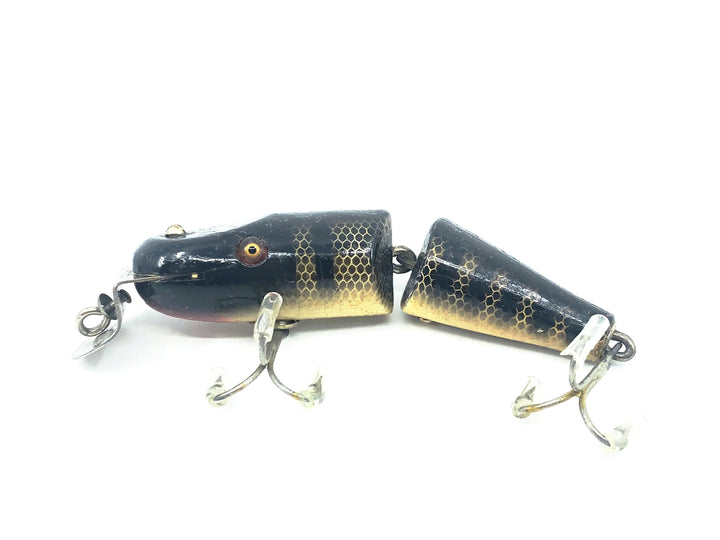 Creek Chub Wooden 2700 Baby Jointed Pikie Minnow, #33 Black Scale Color