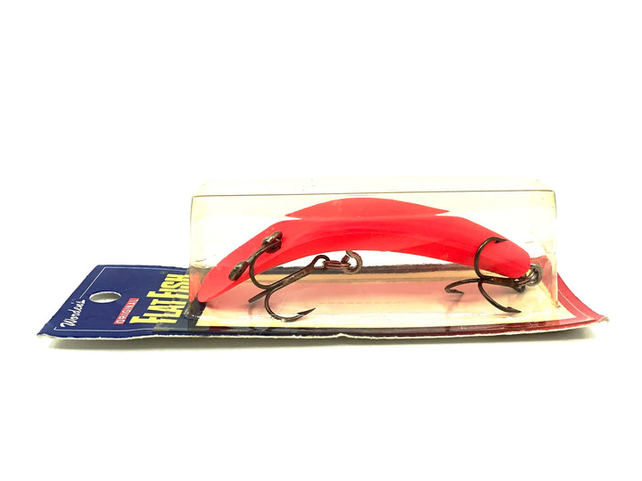Helin Flatfish U20, RFL Red Fluorescent Color on Card