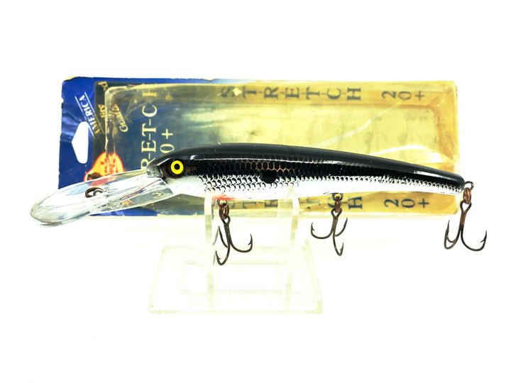 Mann's Stretch S 20+ Lure, Chrome/ Black Back Color on Card