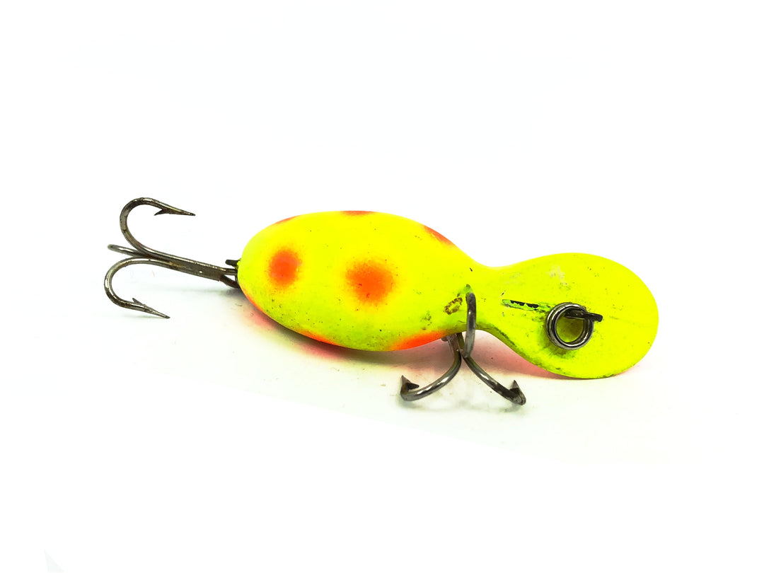 Heddon Tadpolly Tiny Tad, YOF Fluorescent&nbsp;Yellow/Orange Spots Color