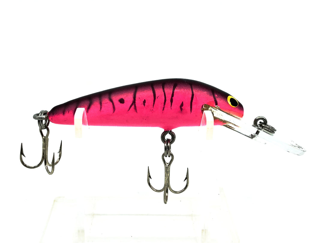 Bagley Diving Bang-O-Lure #2, #114 Black Stripes on Red Colo