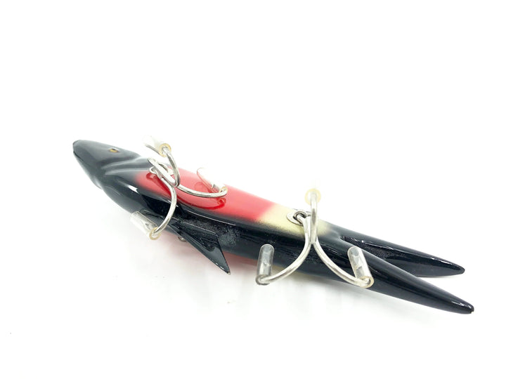 Musky Dan (XXX Lures) Florida Old Style Injured Minnow, Red Wing Blackbird Color w/COA