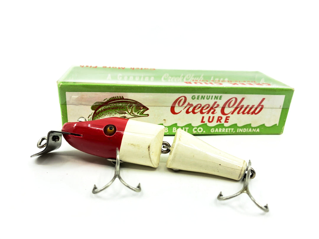 Creek Chub Baby Jointed Pikie 2700, Red White Color 2702 with Box