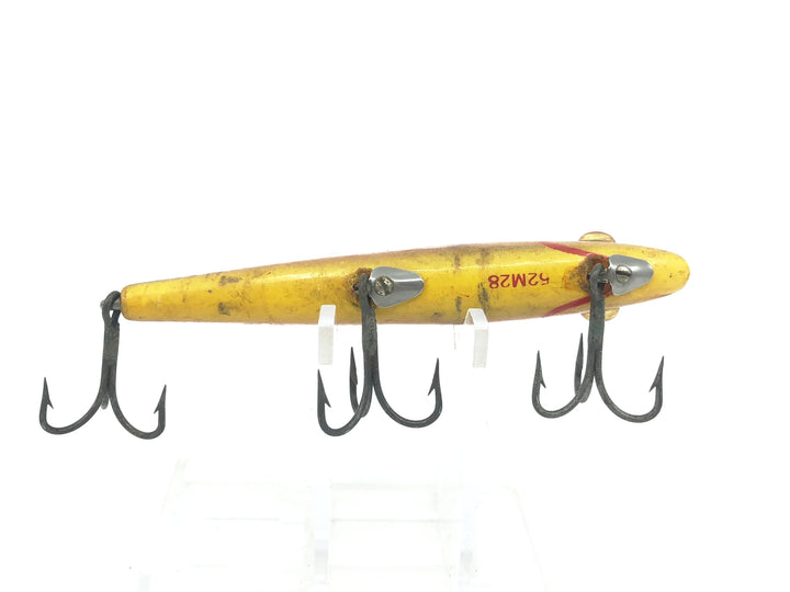 L & S Mirrolure 52M "Sinking Twitchbait", Red Back/Yellow Belly/Gold Scale Color