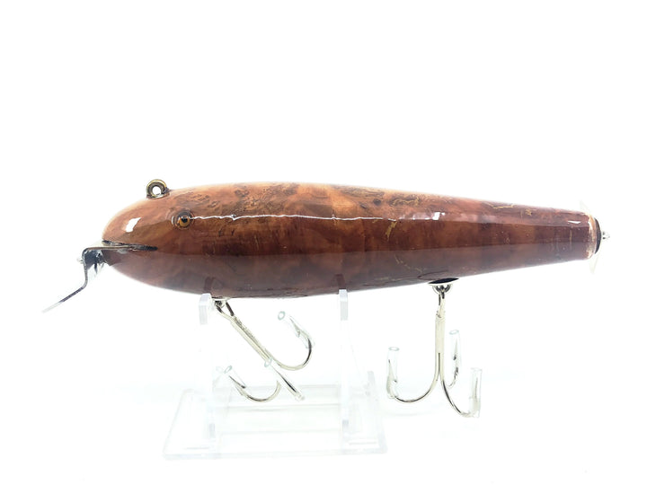 Musky Dan (XXX Lures) Husky Wiggler,&nbsp;Red Mallee Burl w/COA