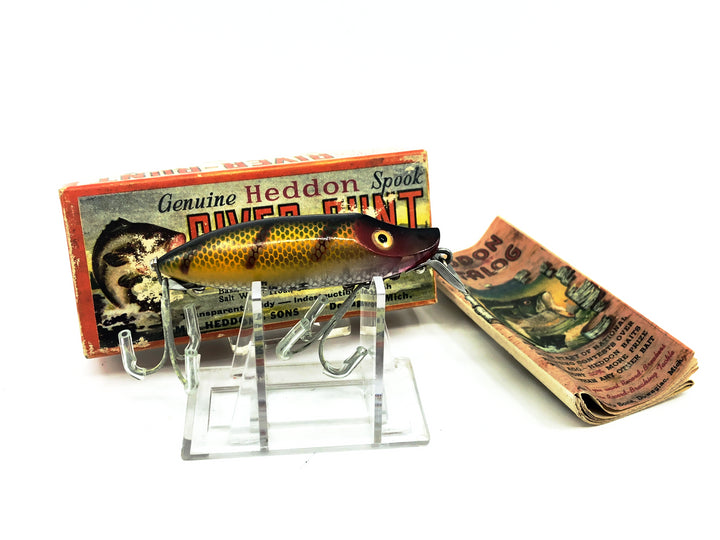 Heddon Floating River Runt 9400, L Perch Color with Box/Catalog