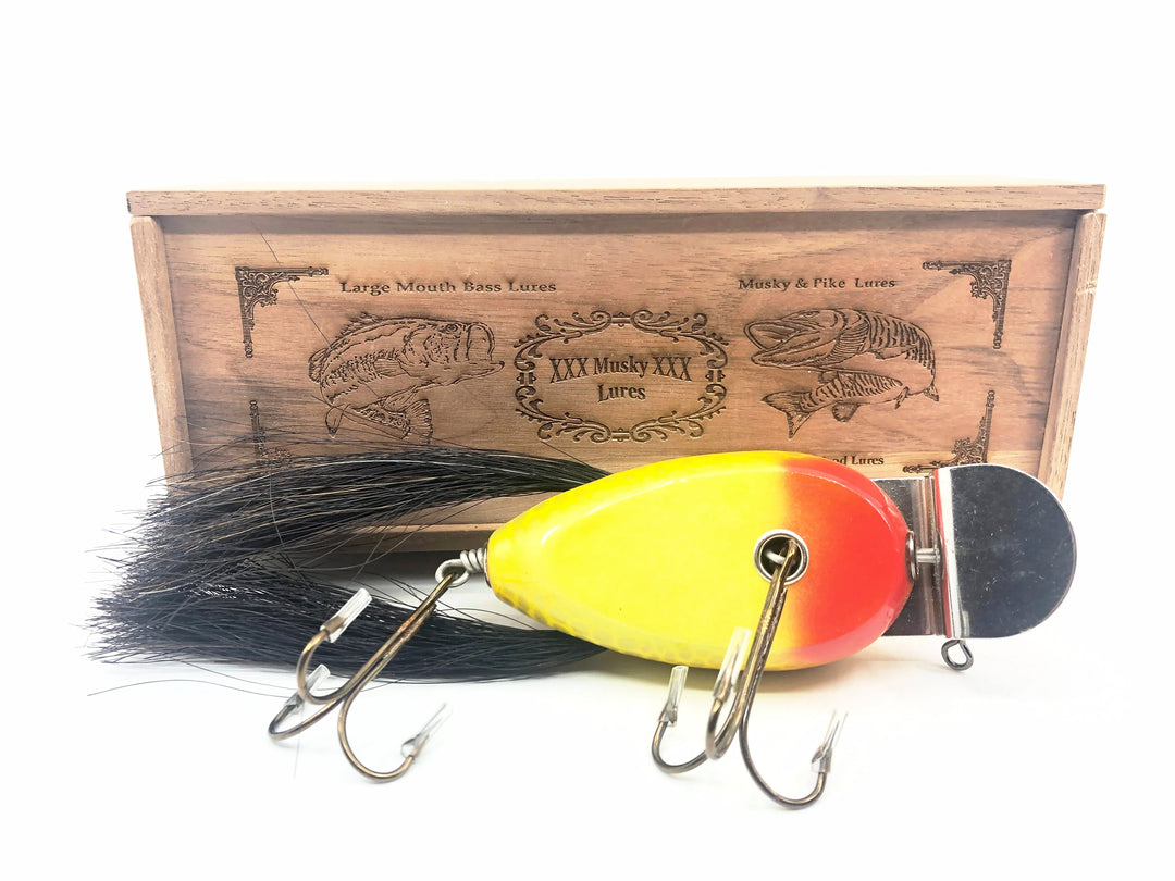 Musky Dan (XXX Lures) Giant Dingbat, Gold/Silver Scale w/Box & COA