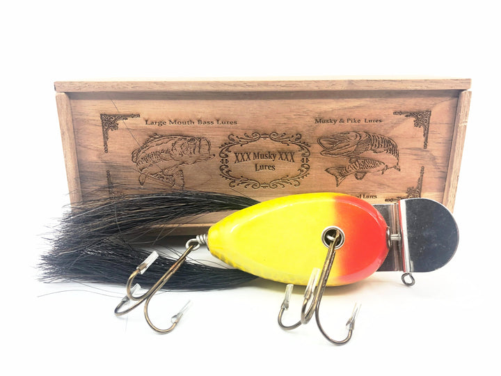 Musky Dan (XXX Lures) Giant Dingbat, Gold/Silver Scale w/Box & COA