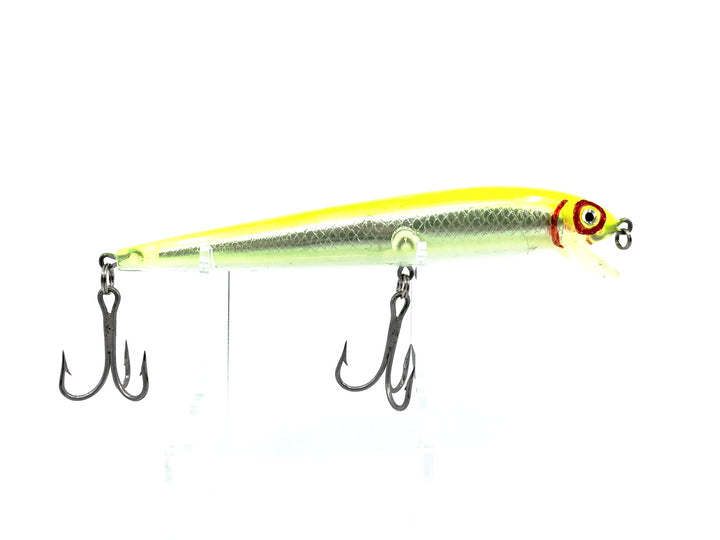 Gag's Grabbers Mambo Minnow, Chartreuse/Silver Holographic Color