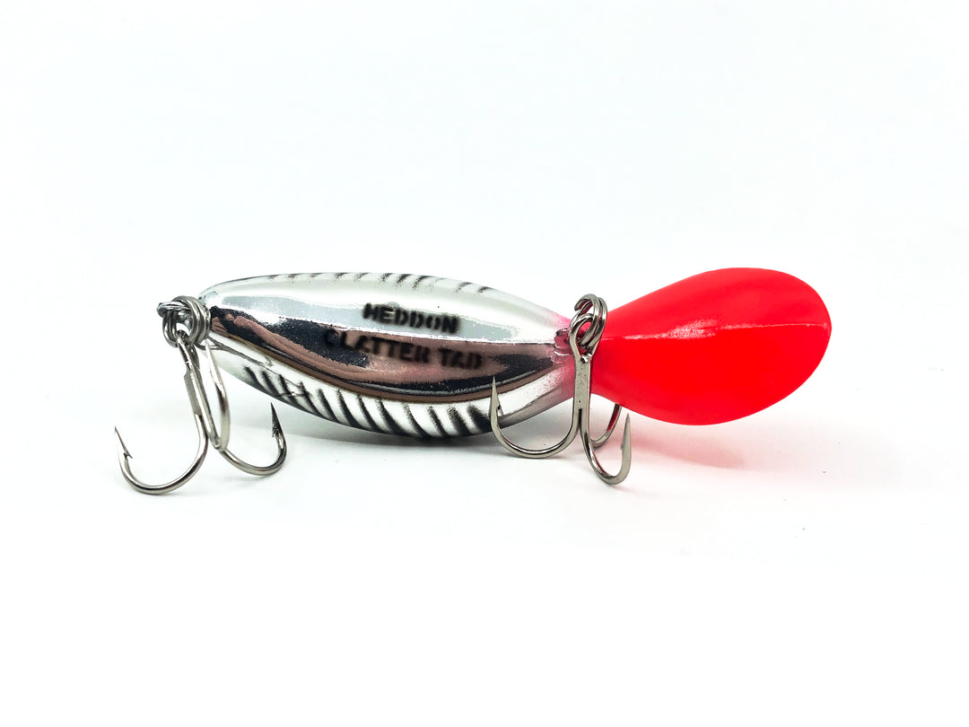 Heddon Clatter Tad, NRHB Nickle/Red Head/Black Shore Color