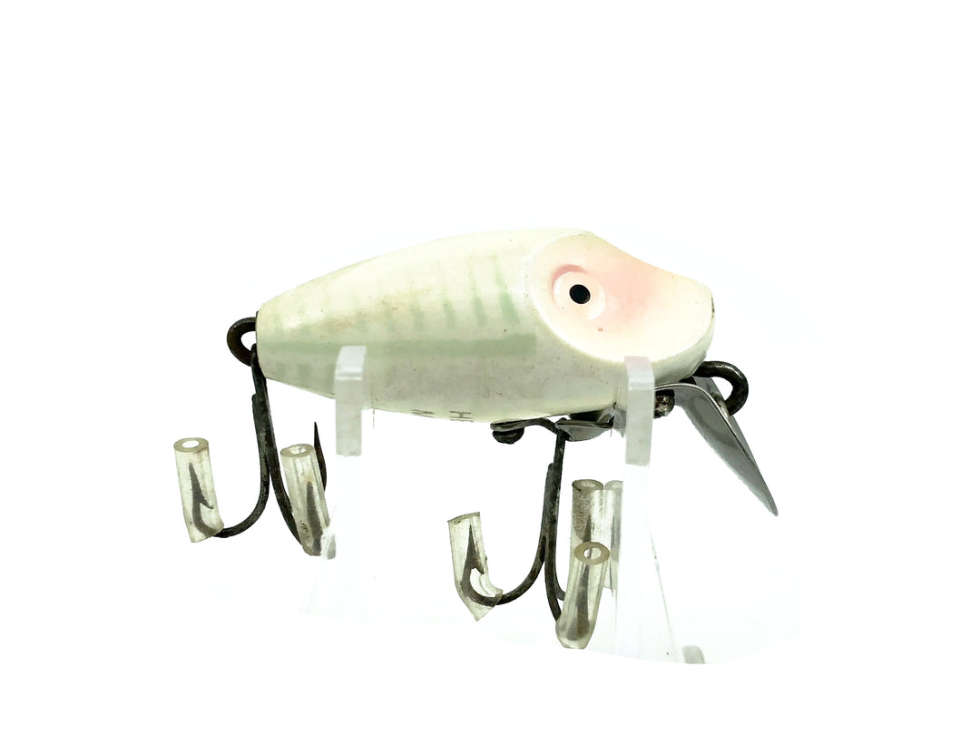 Heddon Midgit Digit River Runt Spook 9020, XRW White Shore Color