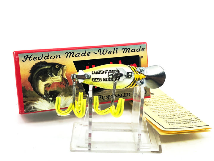 Heddon 9630 Punkinseed X9630YJH Yellow Head/Frog Scale Color New in Box
