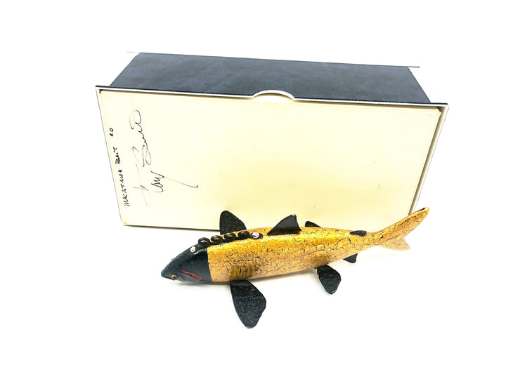 Macatawa Bait Co. Gold/Black Salmon Decoy w/Box