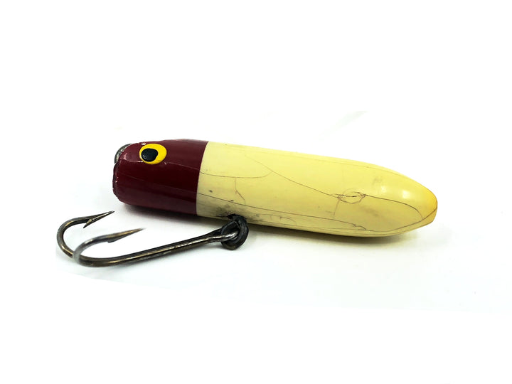 Paw Paw Flyrod Groove Head Wobbler 700, Red Head White color