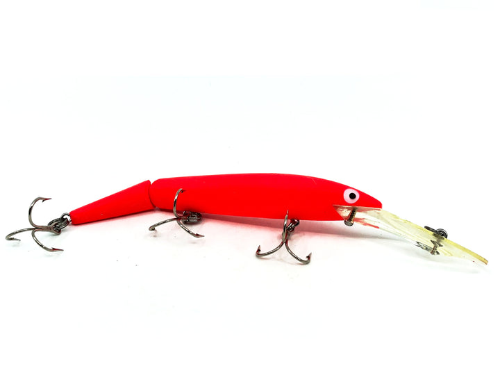 Rebel Spoonbill Jointed Minnow, #99 Fluorescent Red Color