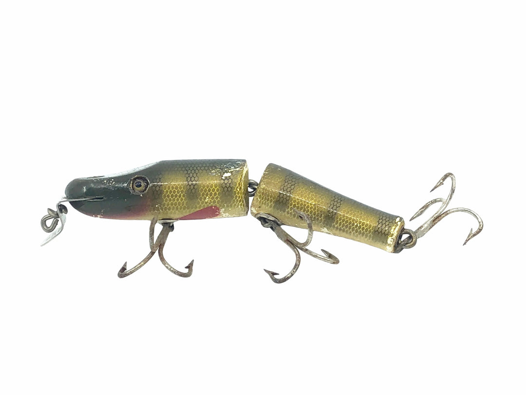 Creek Chub 2600 Jointed Pikie Minnow, Perch Scale Color 2601 Glass Eyes