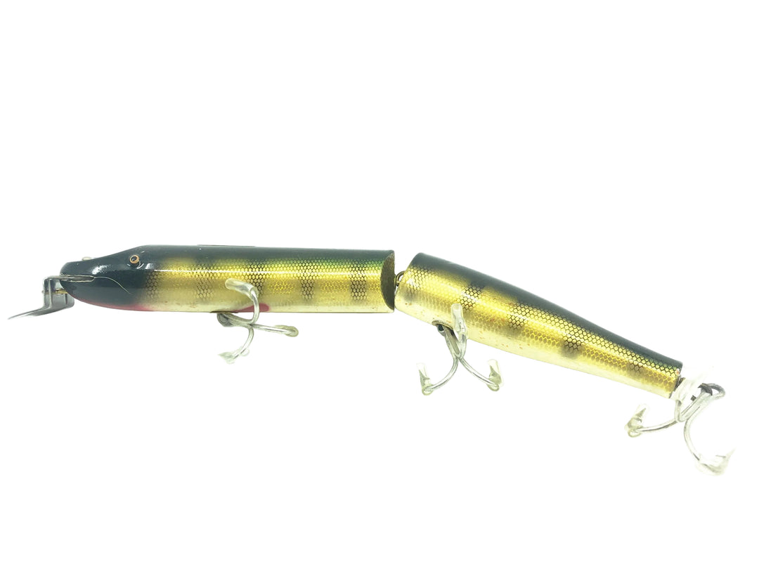 Creek Chub Wooden Giant Jointed Pikie 800, #01 Perch Scale Color w/Box