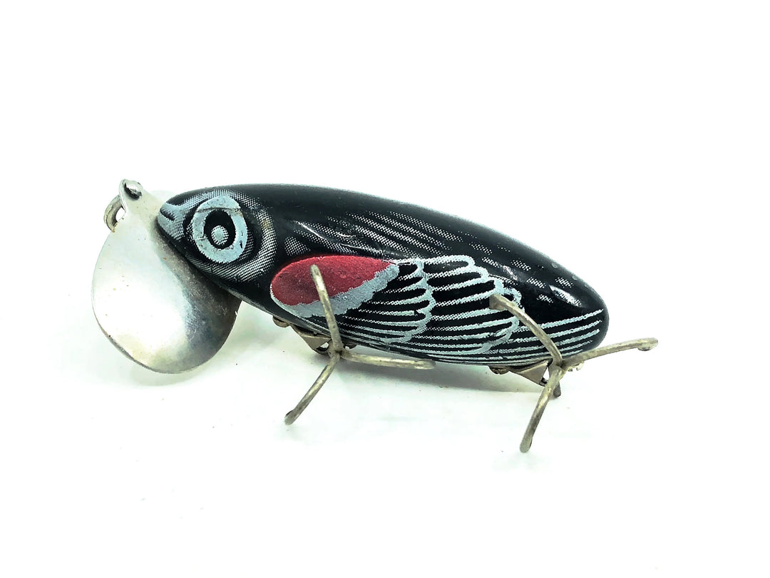 Arbogast Jitterbug 5/8oz, Red Wing Blackbird Color, Seein's Believin Model