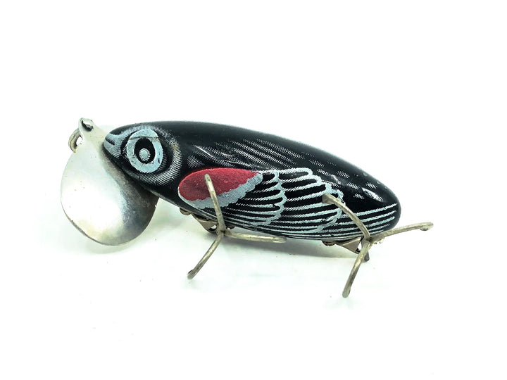 Arbogast Jitterbug 5/8oz, Red Wing Blackbird Color, Seein's Believin Model